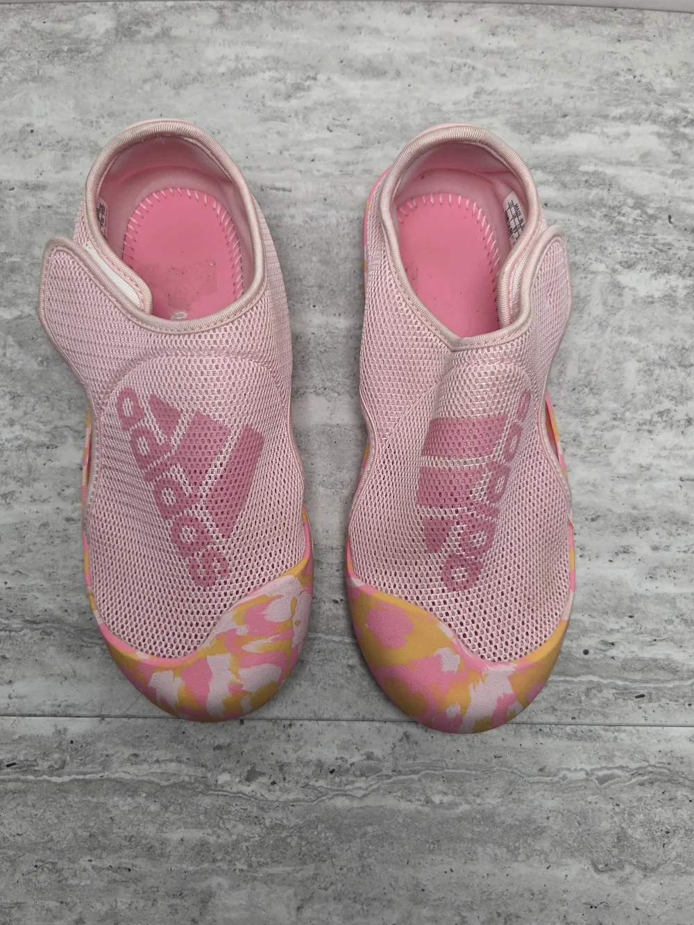 adidas Kids Pink Slip-On Athletic Shoes